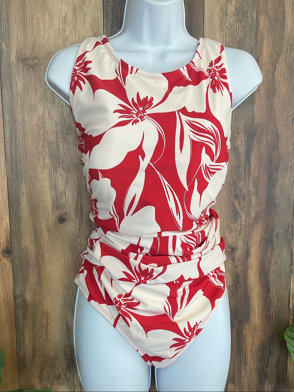 Shade & Shore Floral One-Piece Swimsuit NWT